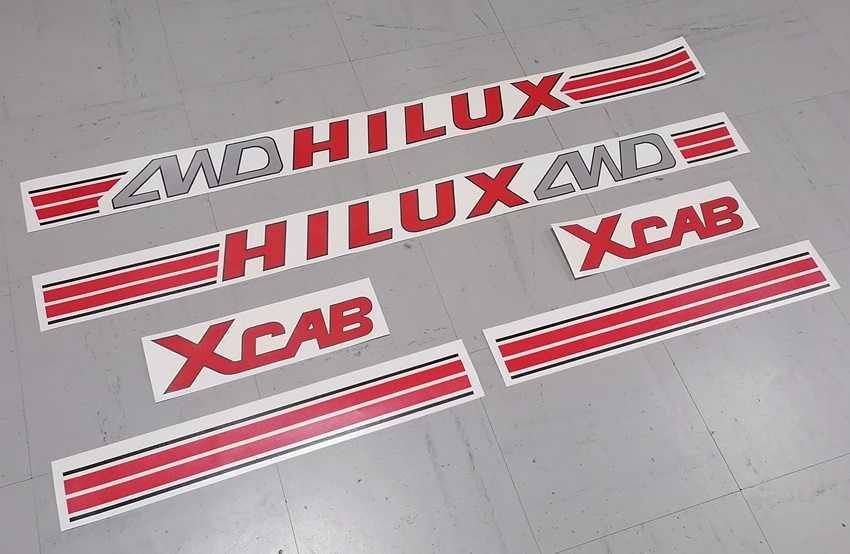 Autocolantes/Stickers para Toyota Hilux Power Steering 4WD Xcab