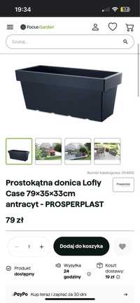 2 donice z podstawkami Prosperplast Lofly