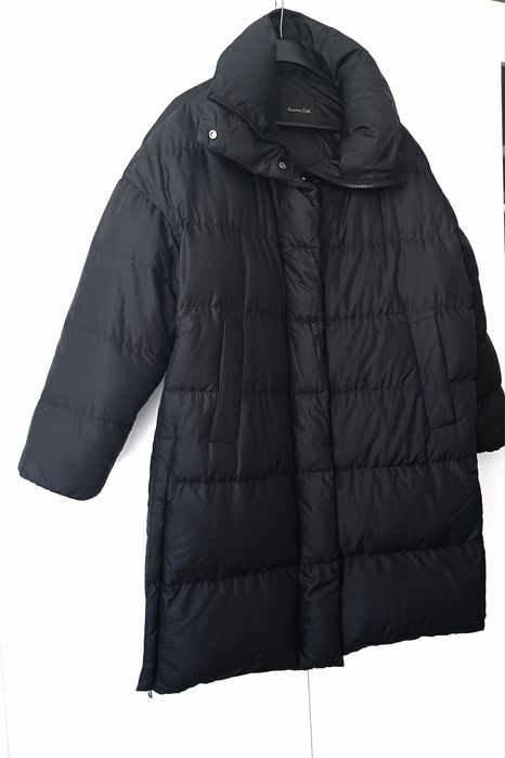 Massimo Dutti puchowy płaszcz puch pierze naturalne wypełnienie kurtka