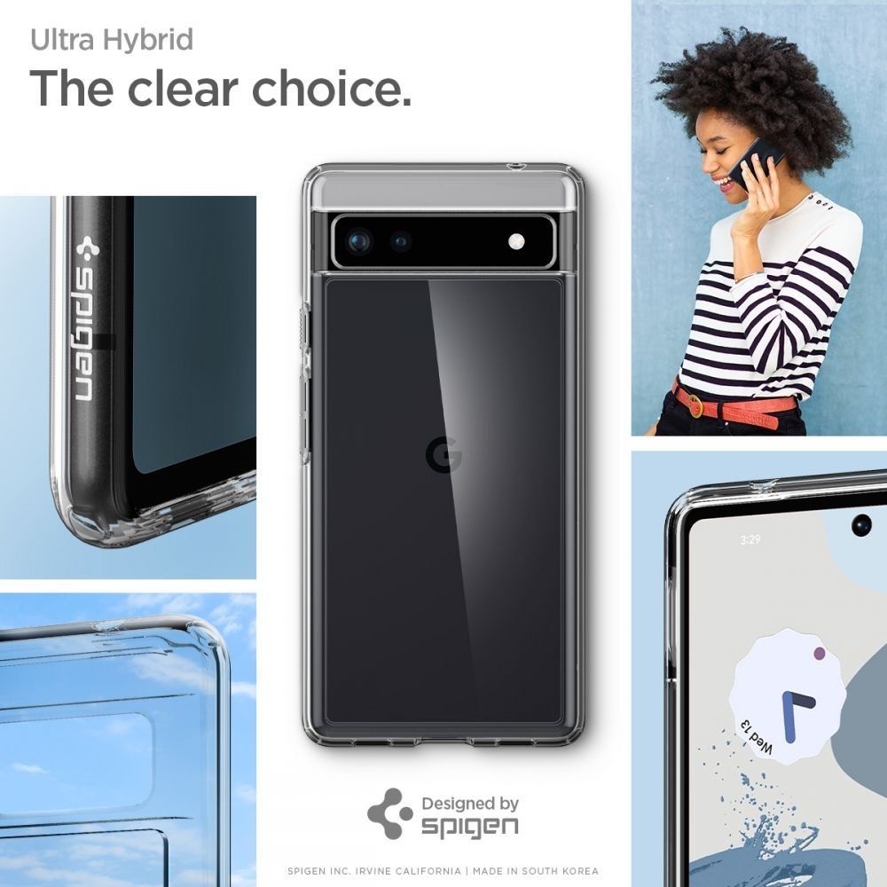 Etui Spigen Ultra Hybrid Do Google Pixel 6A Crystal Clear