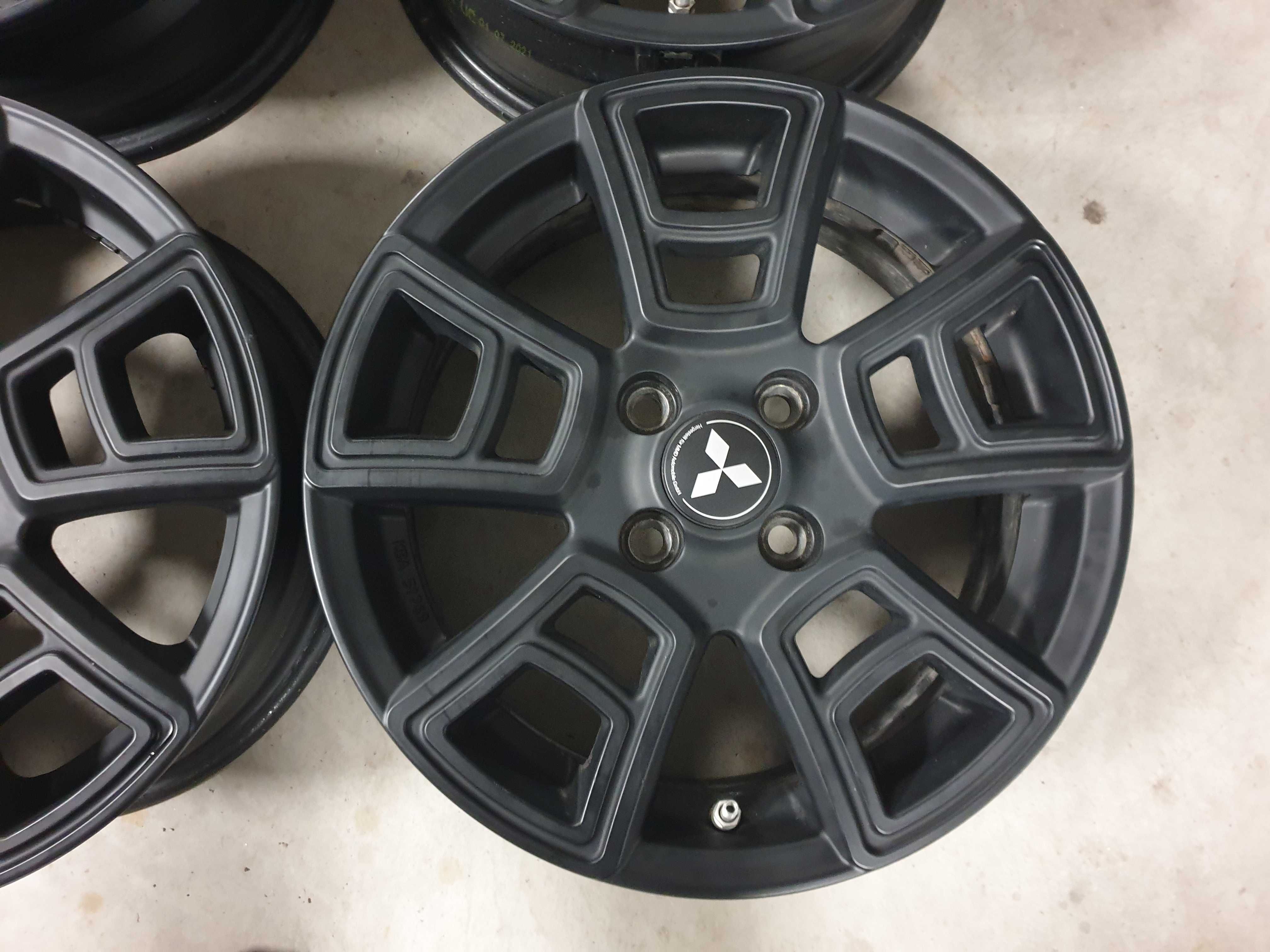 Alufelgi 15" Mitsubishi Space Star 4x100 czarne czujniki TPMS komplet