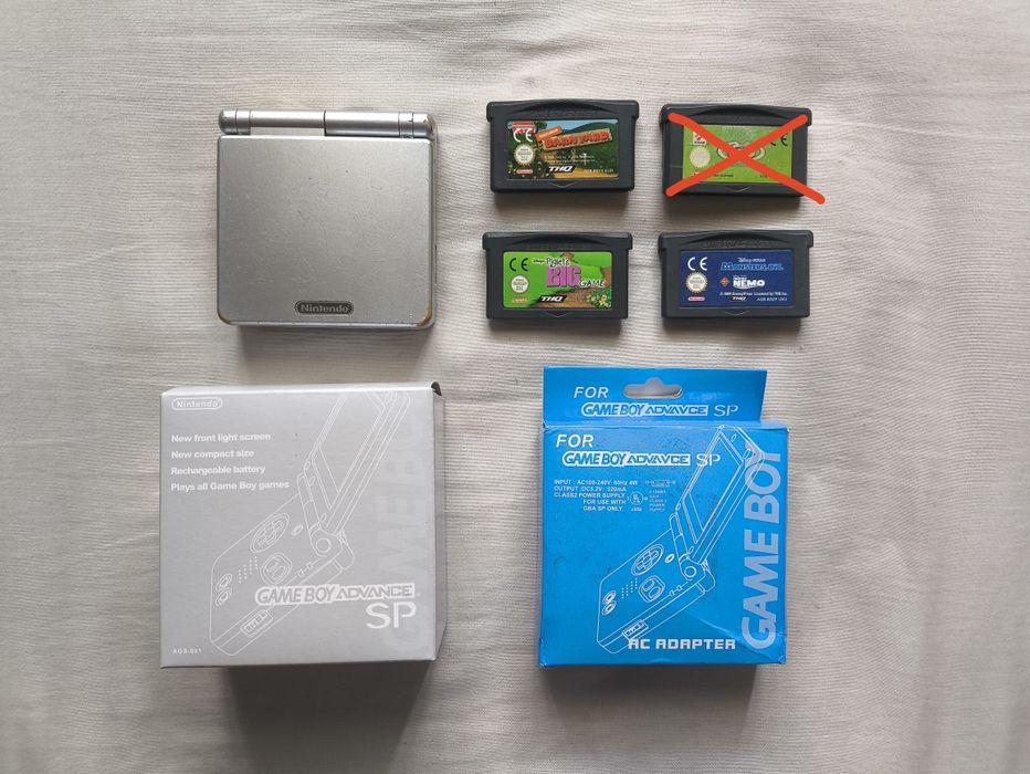 Gameboy Advance SP (001) Cinza