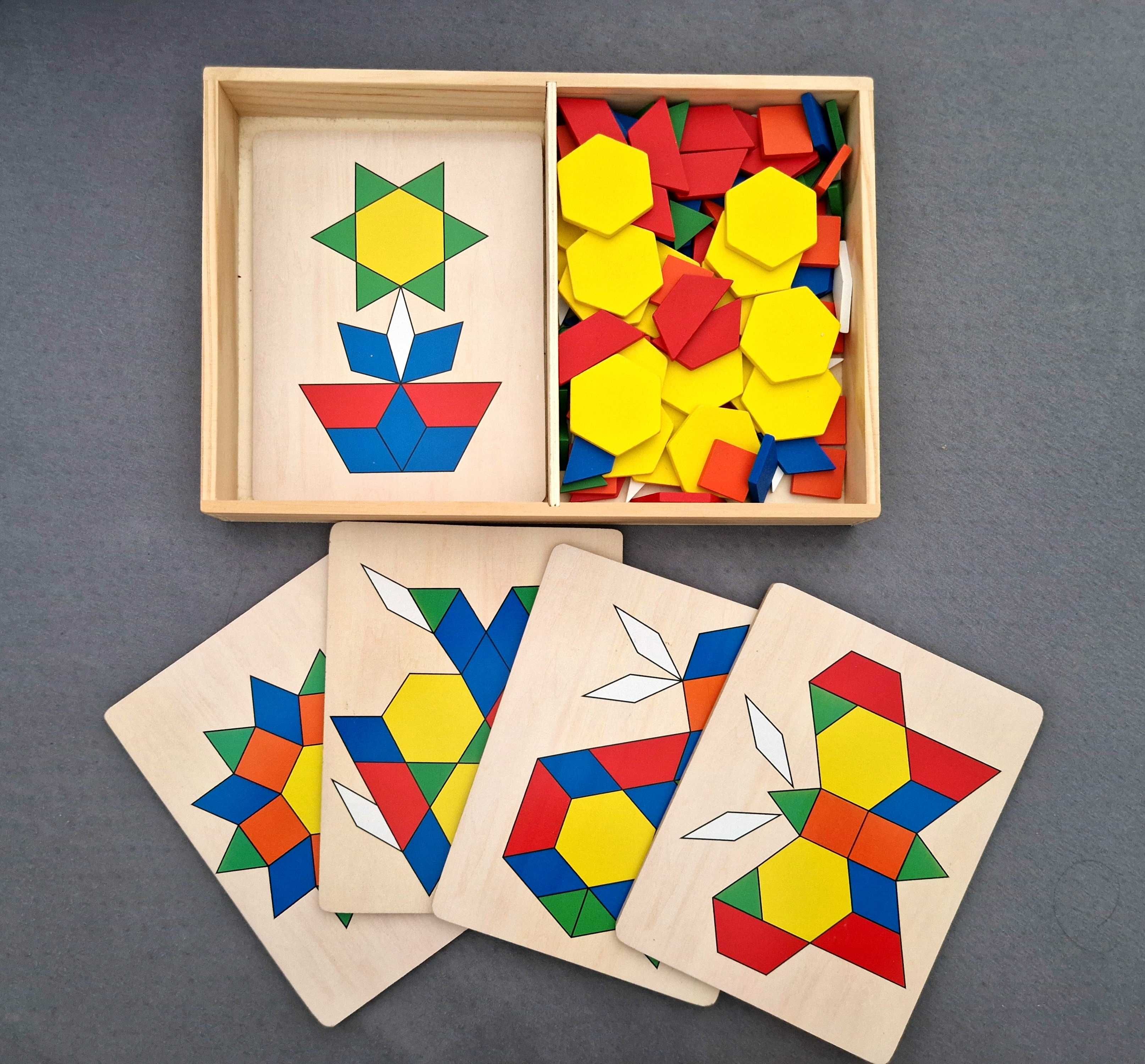Melissa Doug mozaika, puzzle drewniane