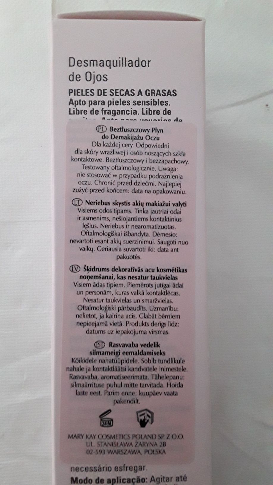 Beztłuszczowy płyn do demakijażu