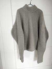 sweter z moheru H&M premium XS wool ull welna