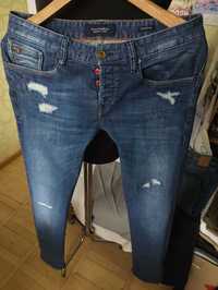 Джинсы Scotch&Soda Ralston ripped jeans Дания w31 stretch mid blue.