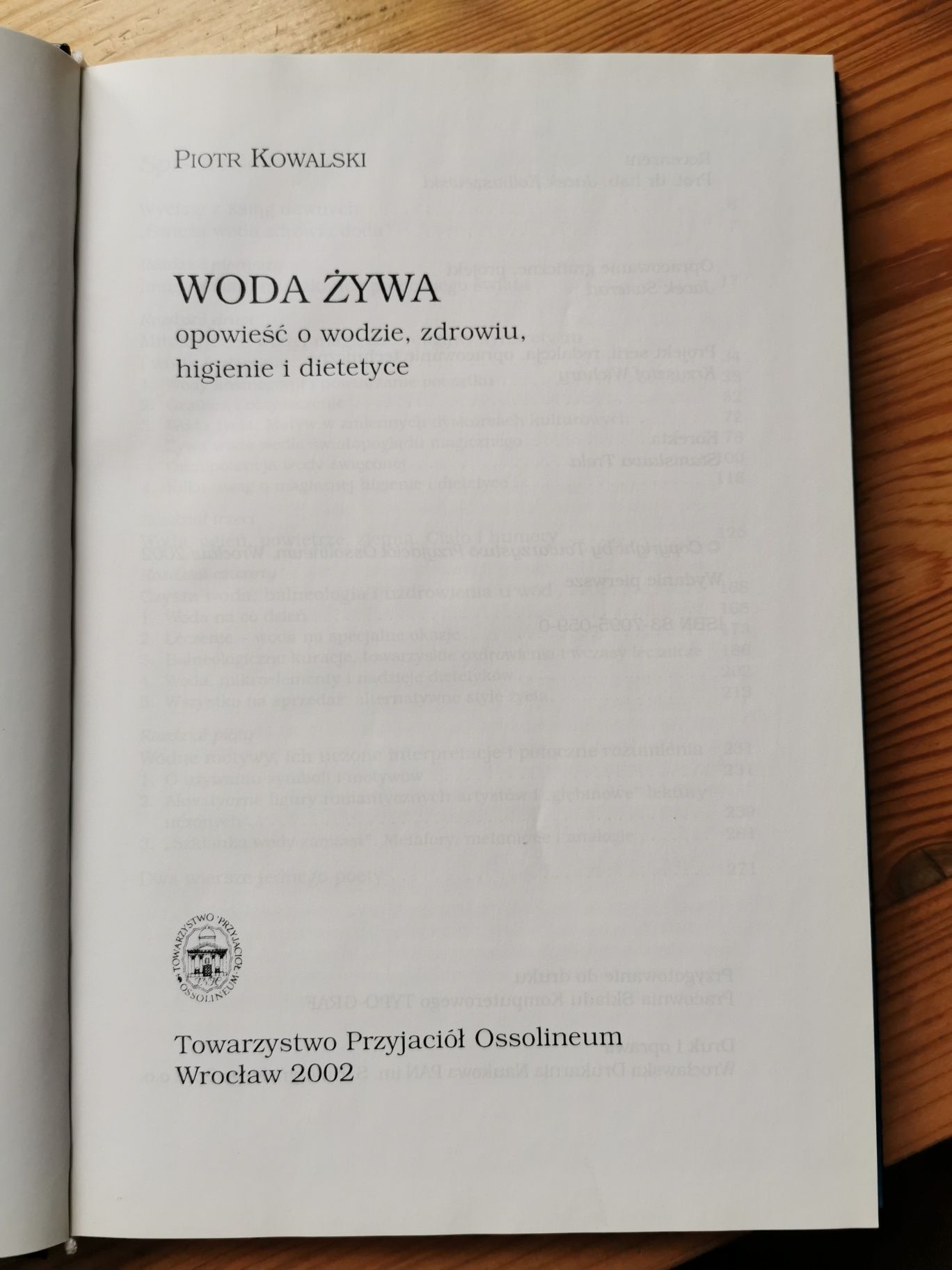 Piotr Kowalski Woda żywa