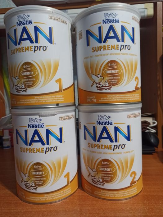 Суміш для немовлят NAN SupremePro  1 та 2