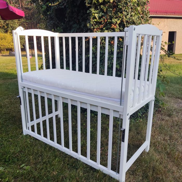 Łóżeczko dostawne drewniane 90x40cm