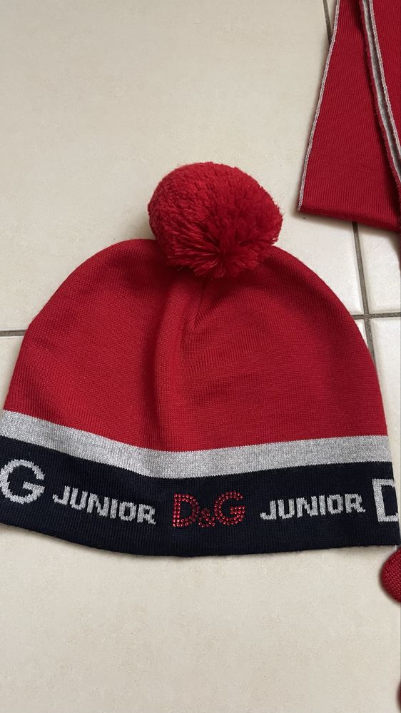 Детский Dolce Gabbano Junior набор шапка,шарф
