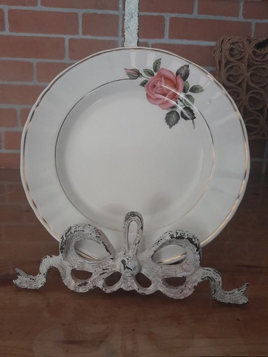 Prato  antigo 2715 -Gilman de Sacavem  eBase de candeeiro em aluminio