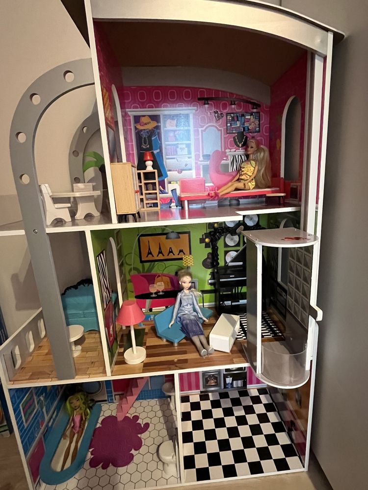 Domek dla lalek Barbie i nie tylko+gratis!