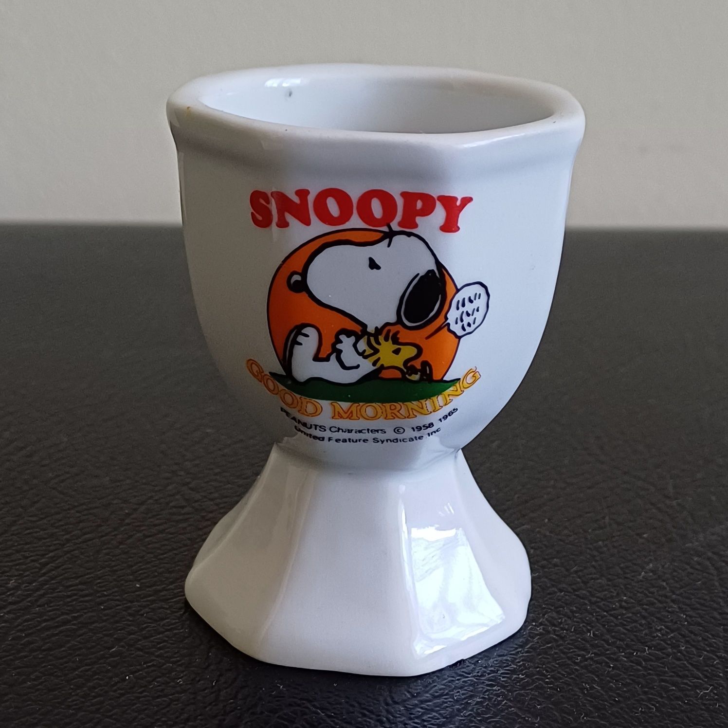 Kieliszki do jajek z motywem Snoopy'ego  1960 rok