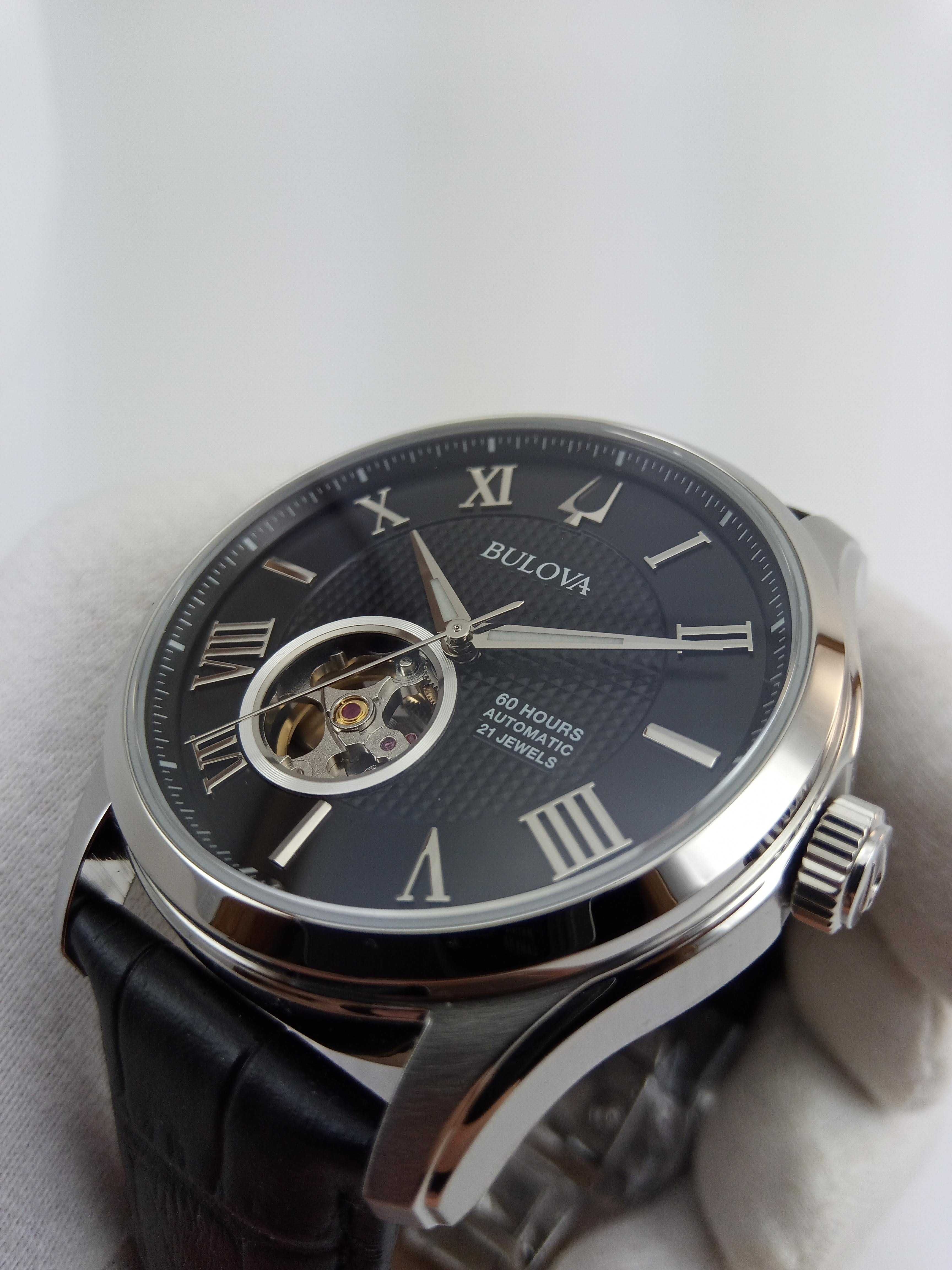 Мужские часы Bulova 96a217 механика с автоподзаводом, скелетон, сапфир