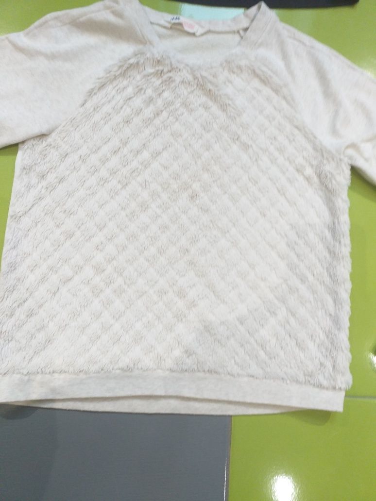 Zestaw bluzy Bluza futerko miś  H&M