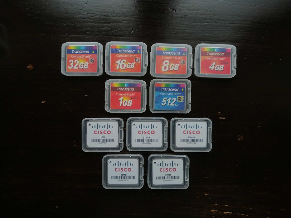 карта CF 32 16 8 4 1 Гб 512 256 128 64Мб Compact Flash Transcend Cisco