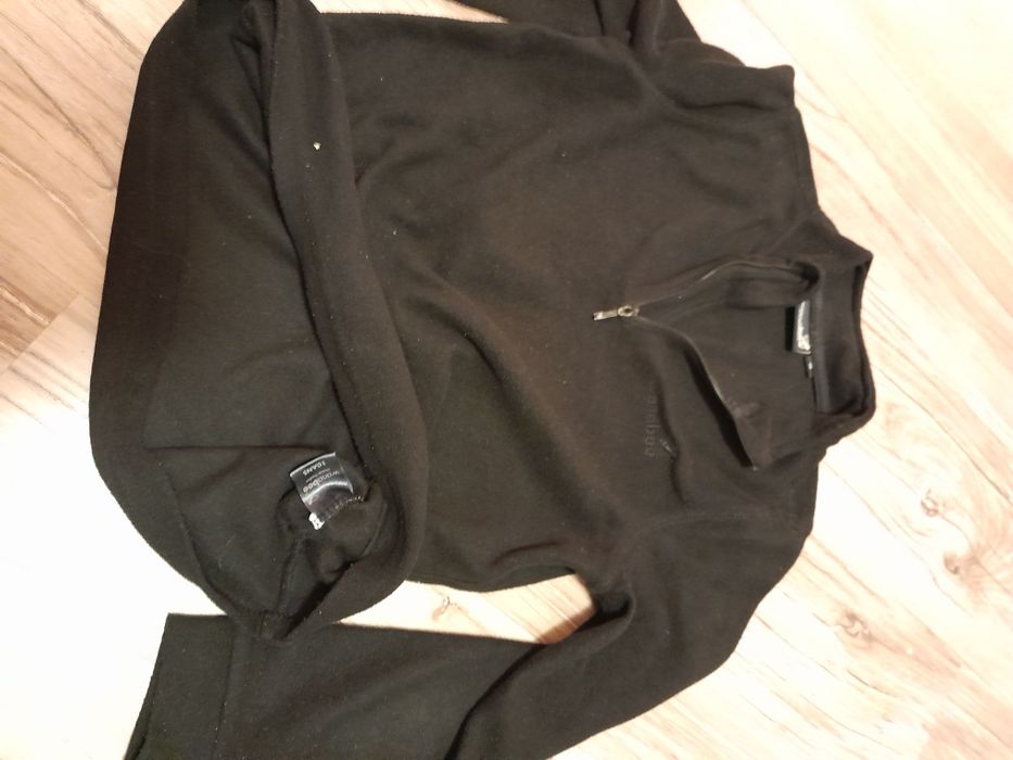 Zestaw 2 bluz quechua decathlon  czarne polar cienki  8 - 10 lat 122