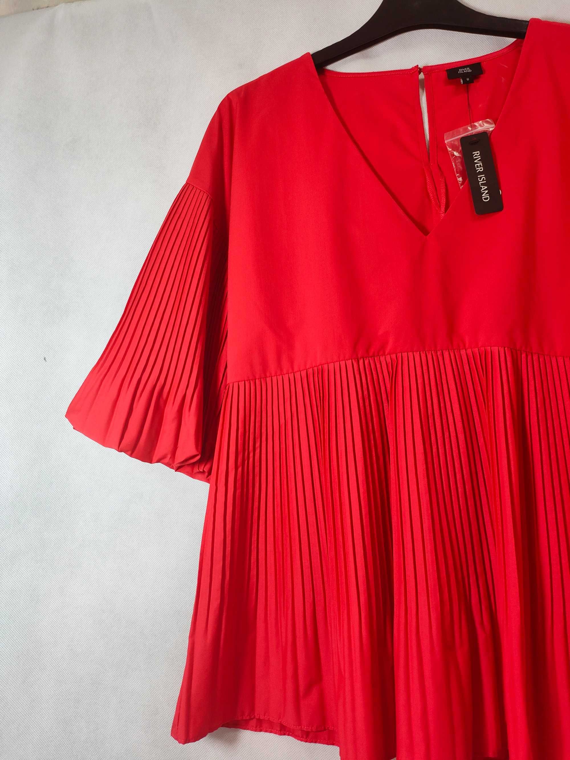 Bluzka damska z bufiastymi rękawami RIVER ISLAND 8 EUR 34 BL0012