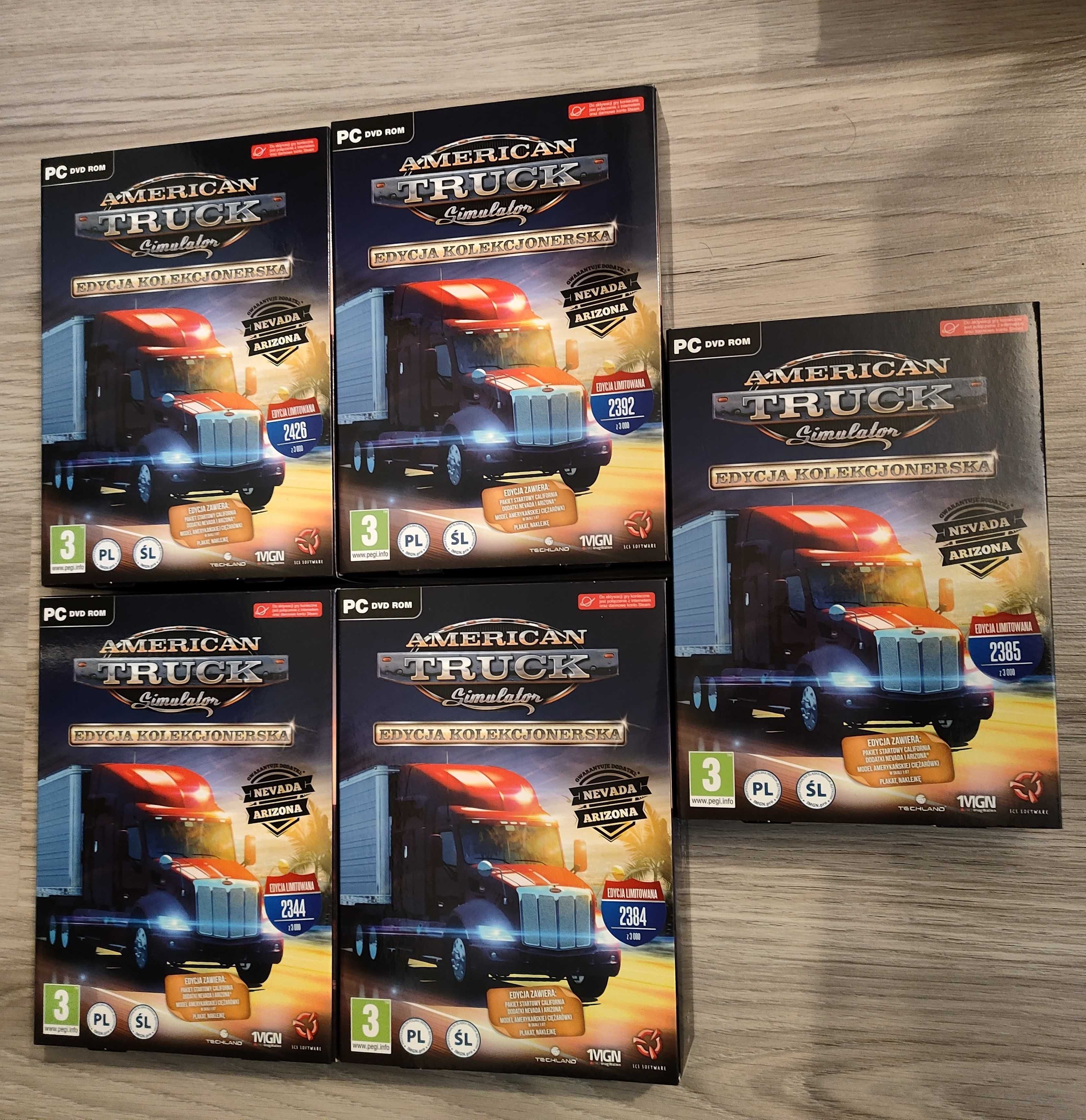 American Truck Simulator Edycja Kolekcjonerska PC BOX Nowa Folia