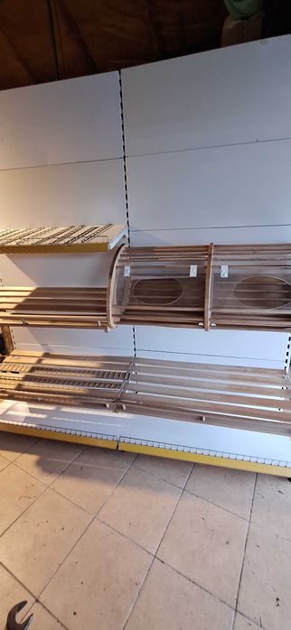 Regały sklepowe  metalowe-półki na pieczywo ,240x200  240x130