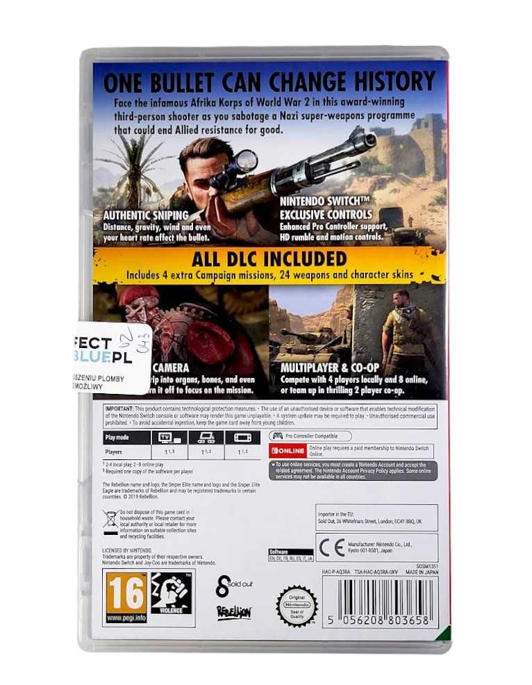 Sniper Elite III Ultimate Edition / Switch / Skup Gier / Warszawa