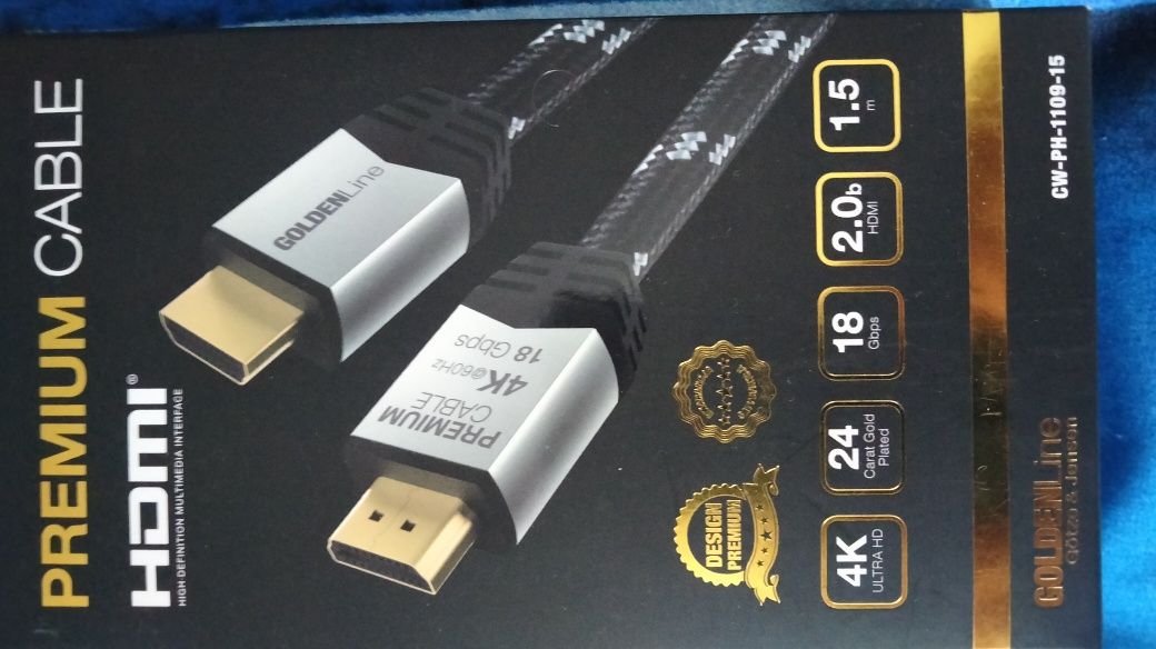 Kabel telewizyjny HDMI GoldenLine