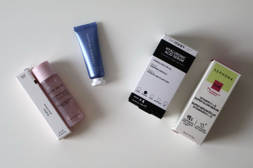 Conjunto Glossier, Glow Recipe, Summer Fridays, etc. (NOVO)
