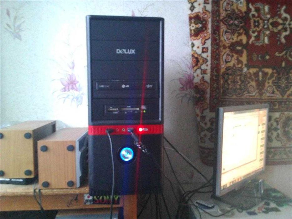 Компьютер. Системный блок, монитор, клавиатура, мышка.