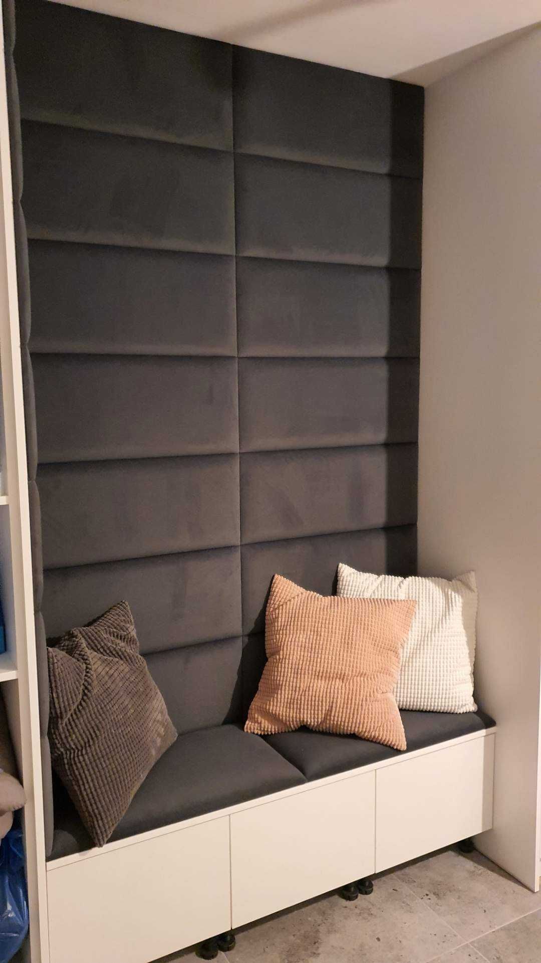 Panele tapicerowane akustyczne ścianki wnęki sypialnie na wymiar