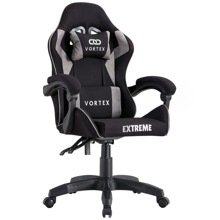 Fotel Gamingowy Extreme Vortex Czarno-Szary z Tkaniny