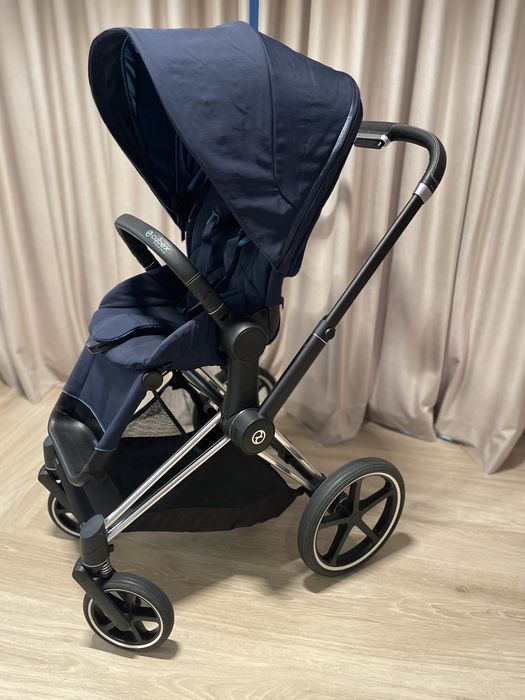 Spacerówka Cybex Priam 3.0 granatowa + śpiworek zimowy