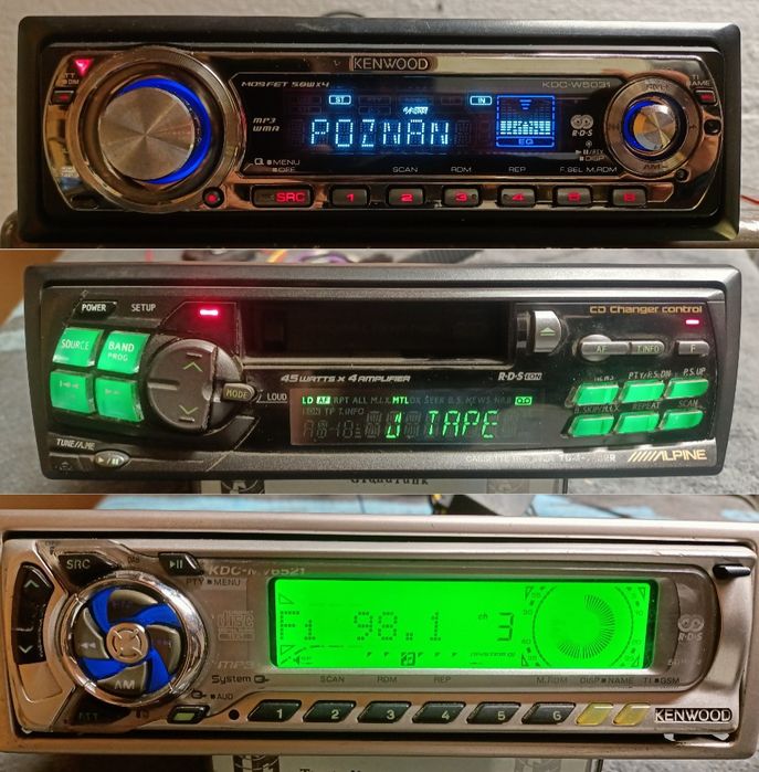 Radio samochodowe bluetooth Pioneer Kenwood Alpine