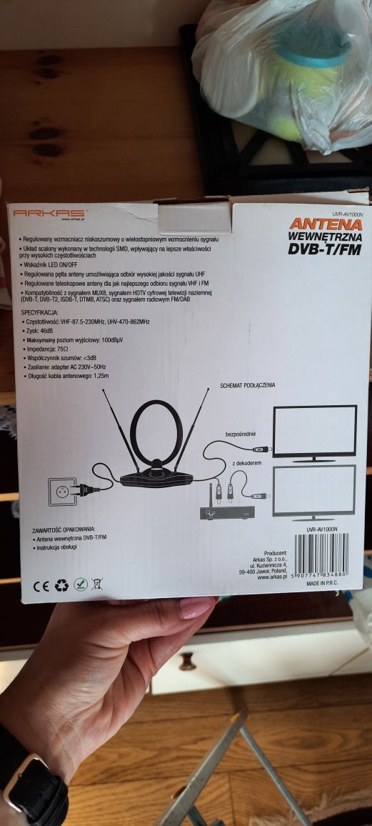 NOWA Antena wewnętrzna DVB-T/FM