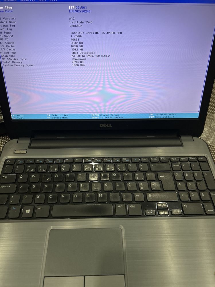 Laptop dell latitude 3540