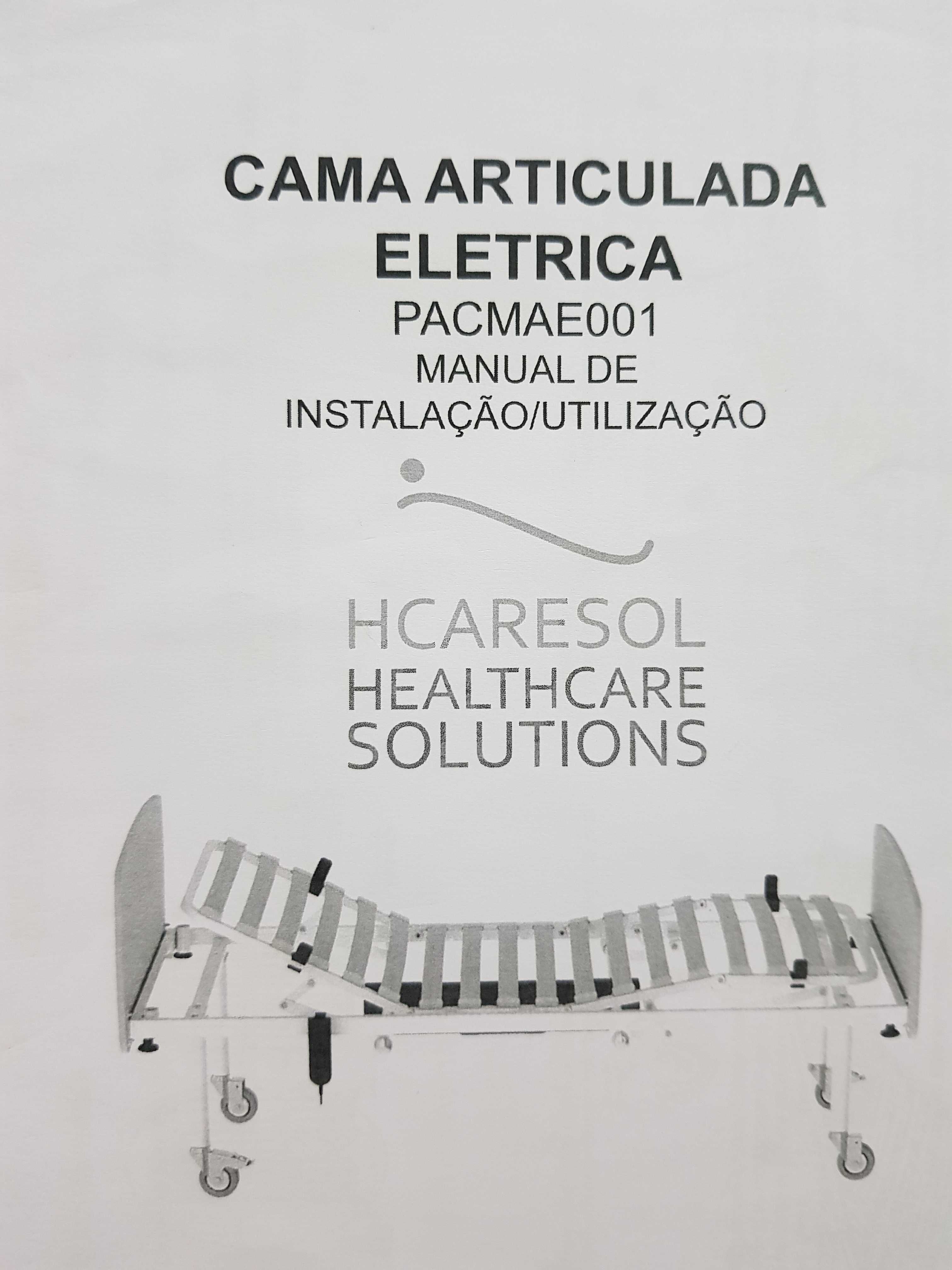 Cama Articulada Eléctrica Geriátrica + Cadeira para Banho/Duche
