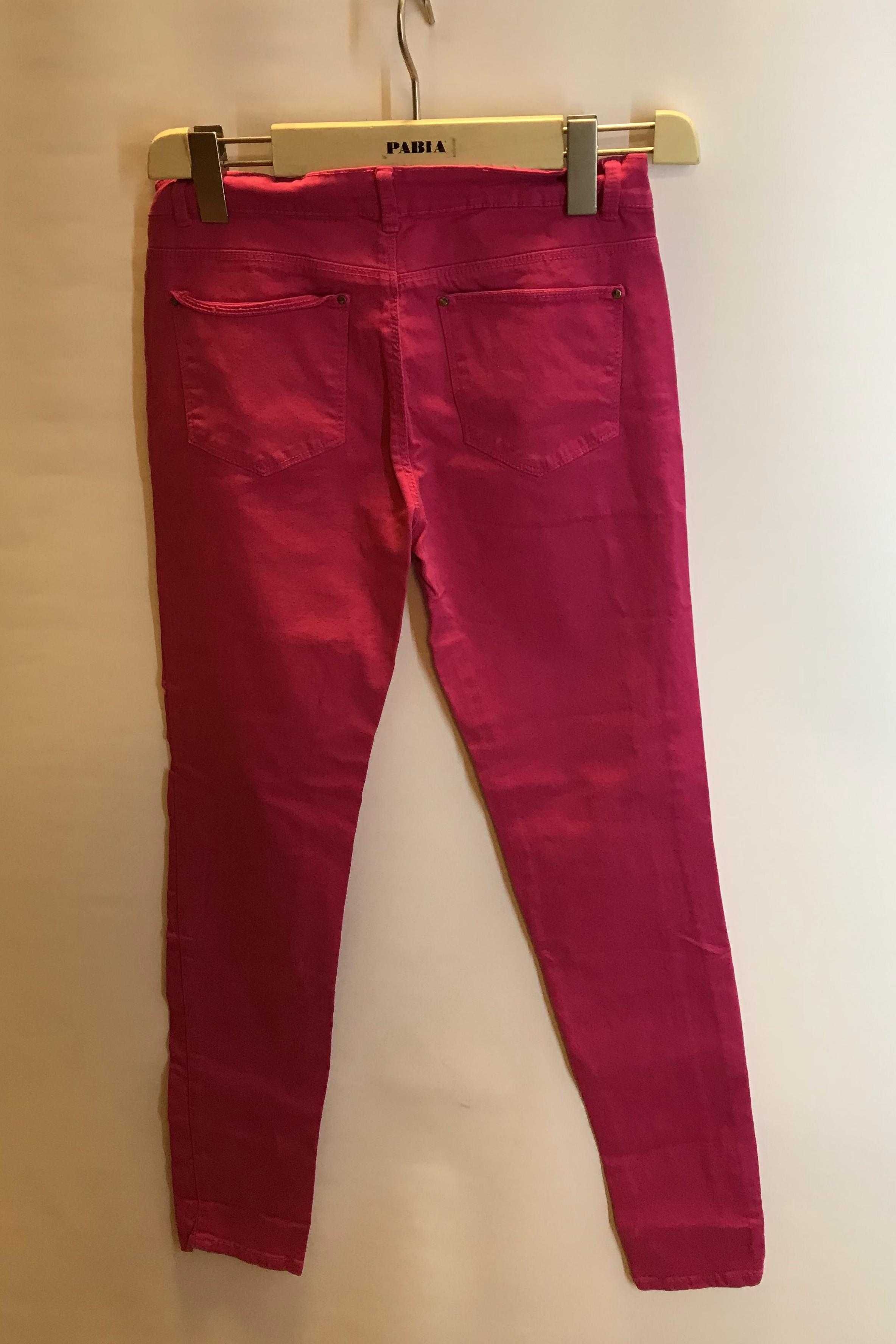 Różowe spodnie skinny rurki 36 S Zara kolor mniej jaskrawy niż na foto