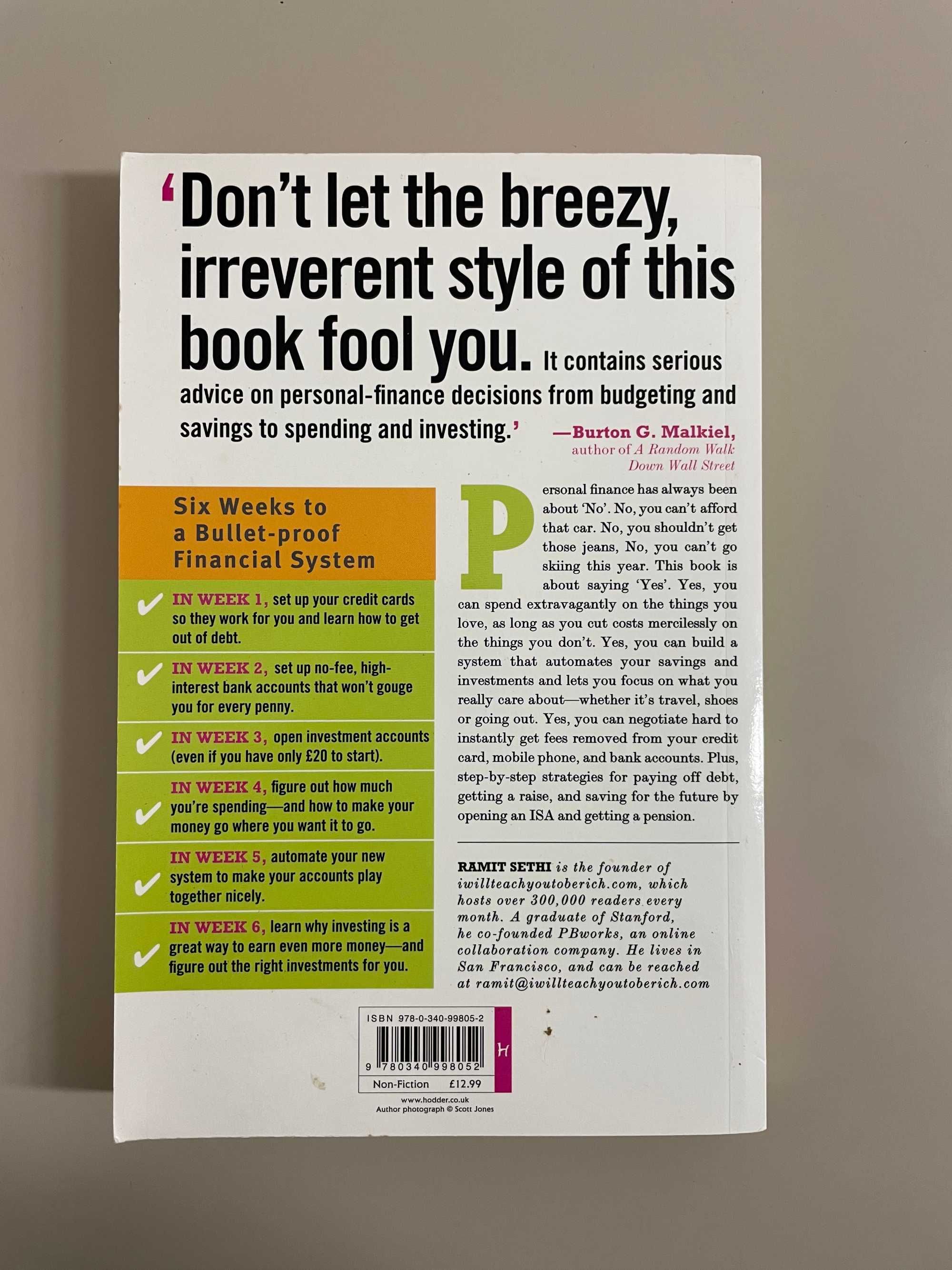 Livro: I will teach you to be rich - Ramit Sethi