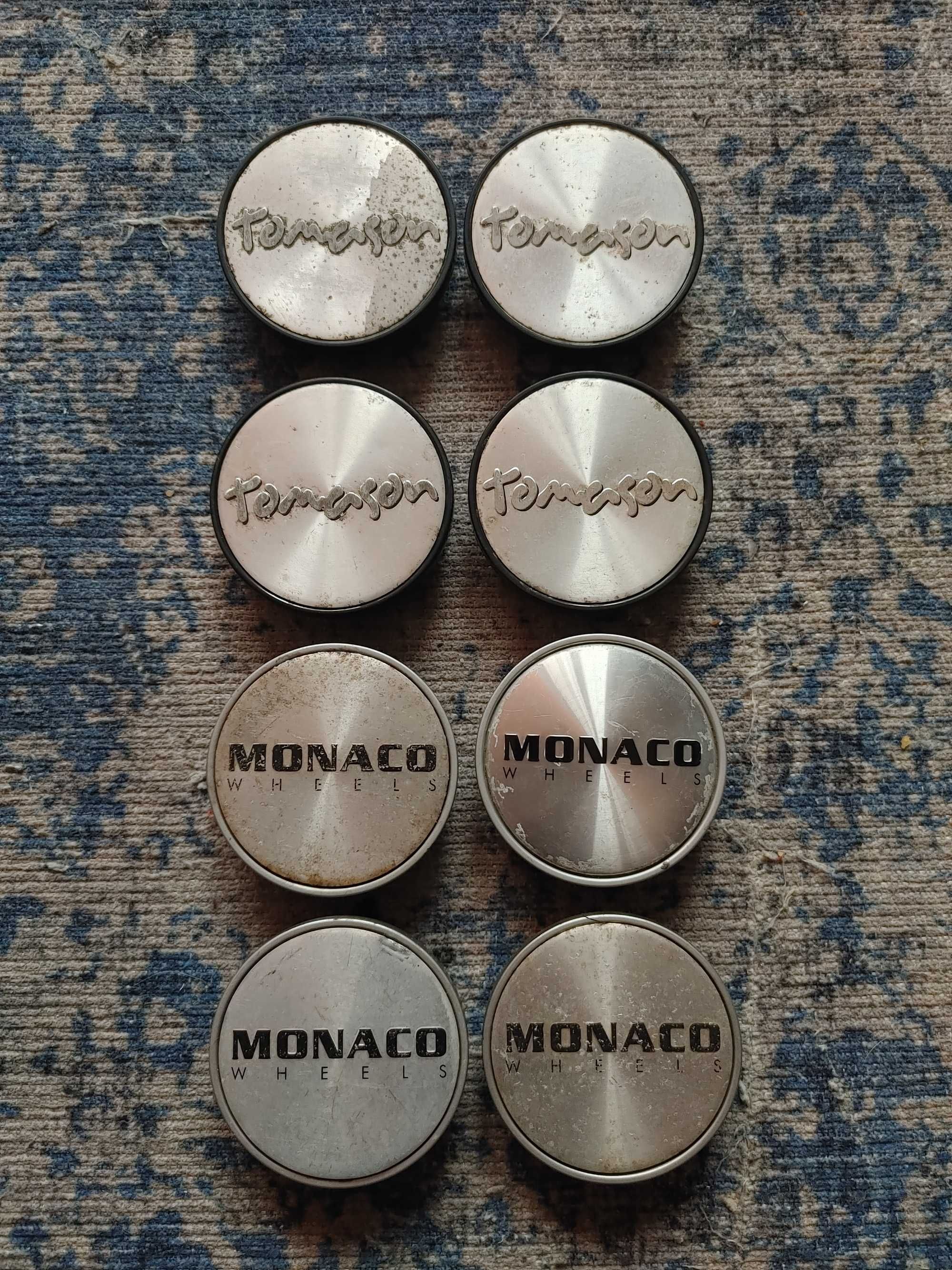 Dekielki alufelgi Tomason  Monaco  63mm x 56mm K600 oryginal komplet