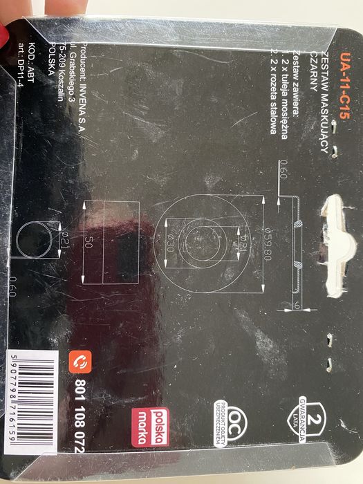 Zestaw maskujący czarny