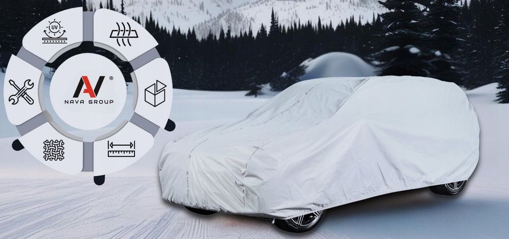 Pokrowiec Na Samochód Hatchback Auto Plandeka Classic Całoroczny fv