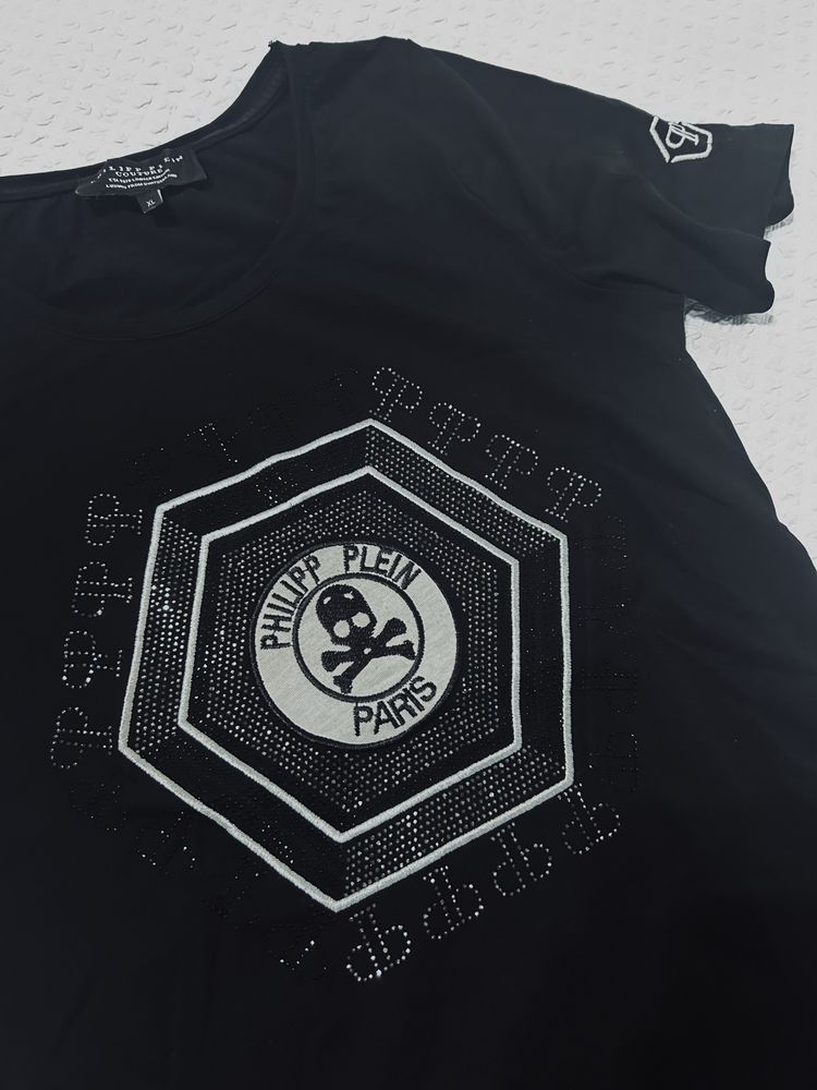 T-shirt koszulka bluzka czarna Philipp Plein