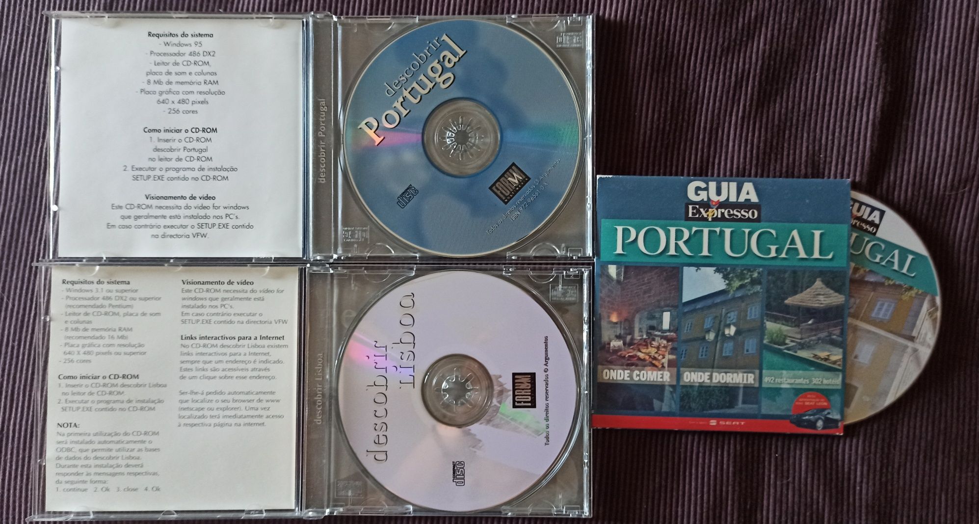 3 CDRom sobre Portugal