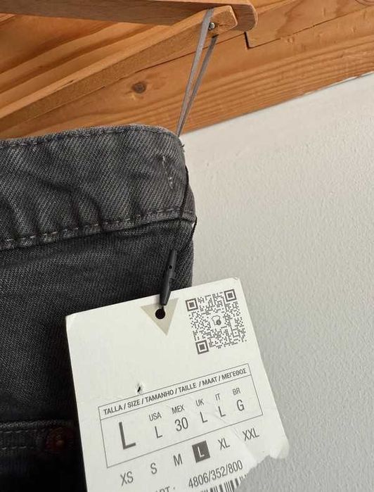 Top damski gorset jeansowe szary Zara Y2K basic seksowny festiwal L/40