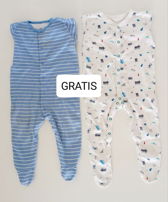 [6 szt.] Pajacyki dla chłopca - r. 80 + 2 GRATIS
