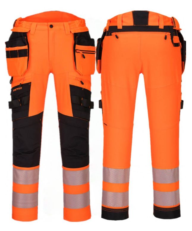 Spodnie ostrzegawcze robocze stretch dx442