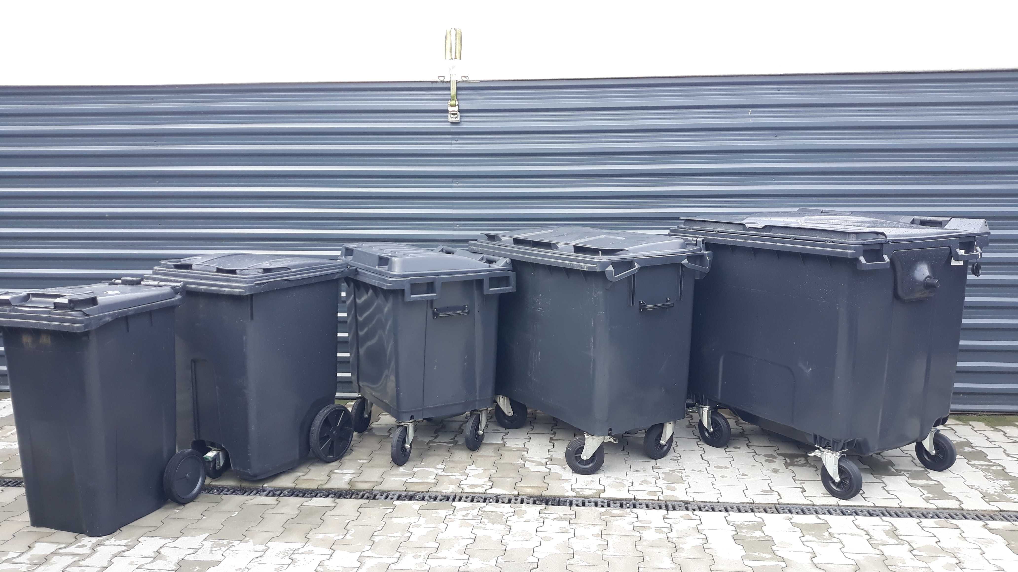 Pojemnik na BIO odpady kosz na śmieci 240l brązowy EN 840 DOSTAWA !