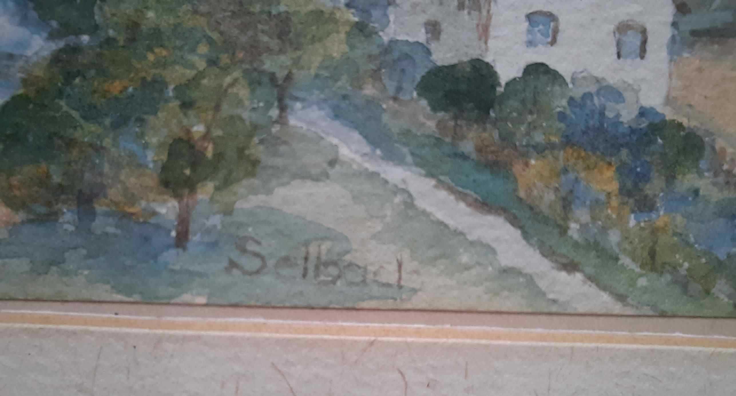 Akwarela Franz Jakob SELBACH 1875r. - 1959r.