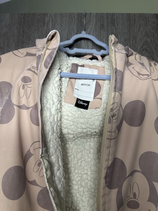 Демісезонний водонепронекний дитячий комбінезон Мікі sinsay 68/74