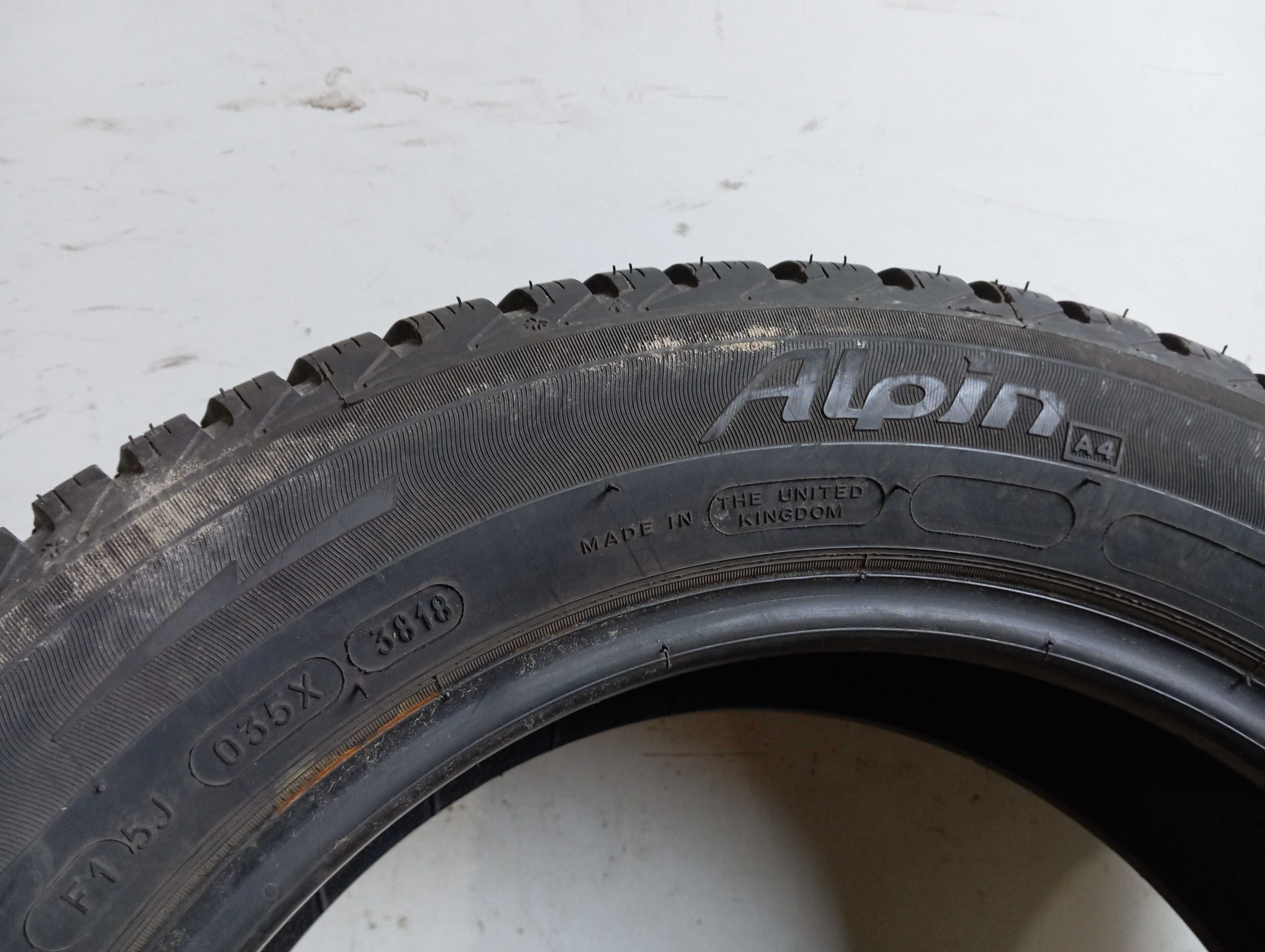 2x 185/60 R15 88T Michelin Alpin A4 2018r 7,2mm