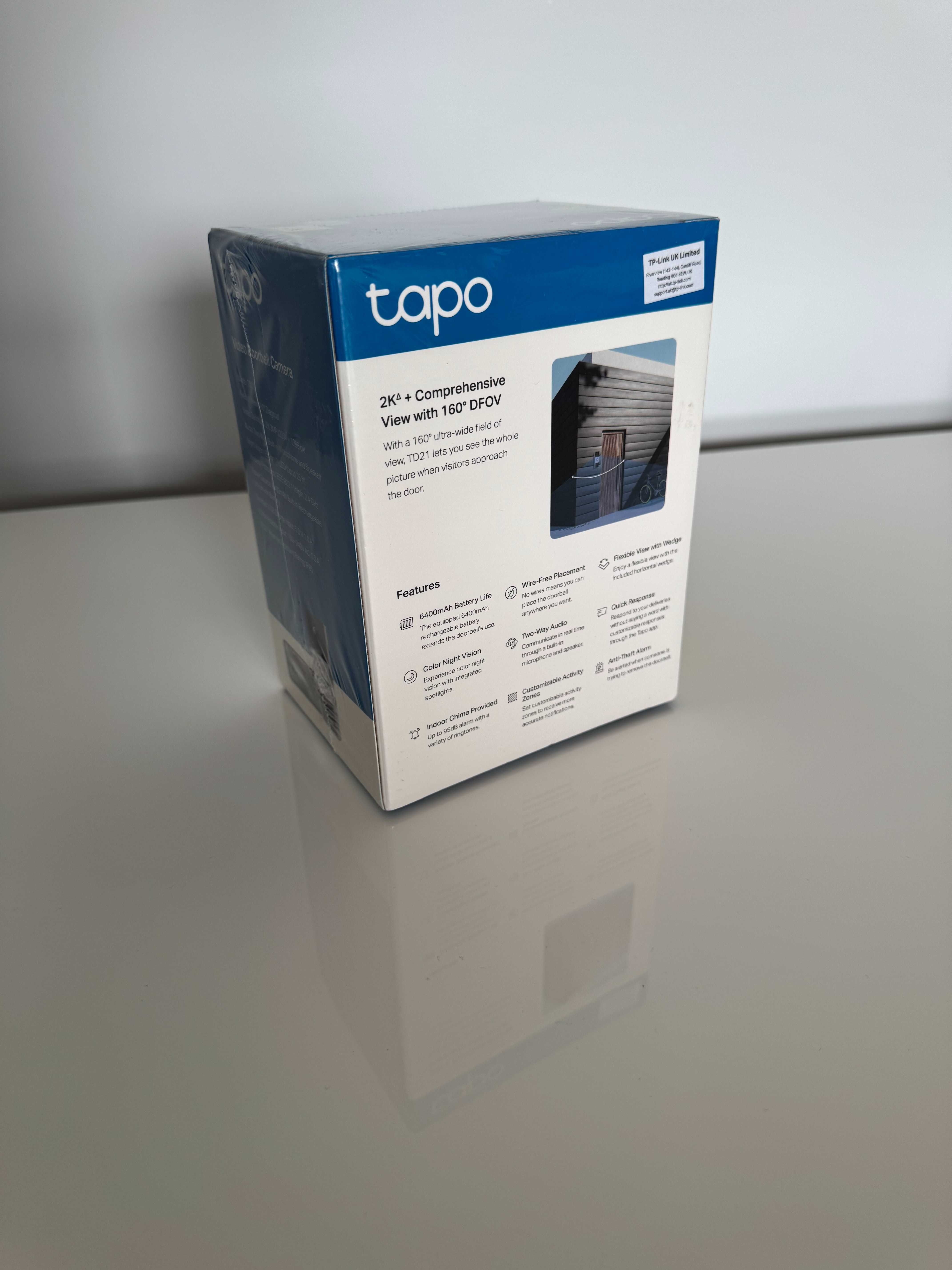 Tp-Link Wideodomofon Tapo TD21 2K z kamerą i dzwonkiem